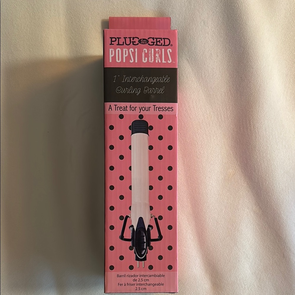 NEW Plugged-In Popsi Curls Interchangeable Curling Barrel